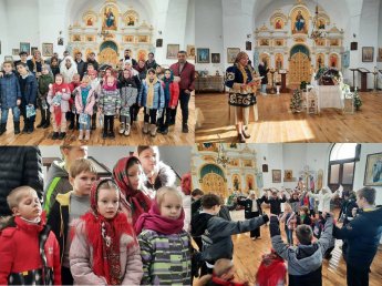 Театрализованные колядки в с. Косточковка