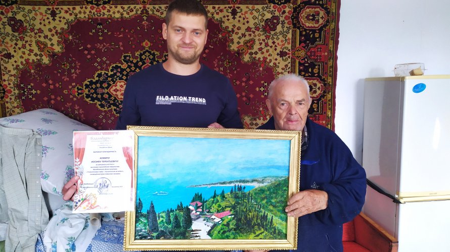 Тёплая встреча с художником…